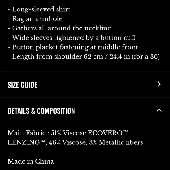 Sezane Lealys Lucky Print Shirt - Picture 6 of 6